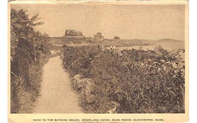 Path to the Bathing Beach Gloucester, Massachusetts Postcard