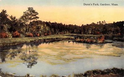 Dunn's Park Gardner, Massachusetts Postcard