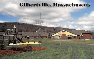 Hardwich Elementry School Gilbertville, Massachusetts Postcard