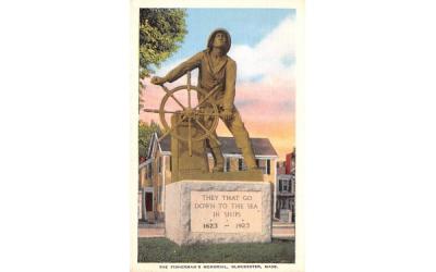 The Fisherman's Memorial Gloucester, Massachusetts Postcard