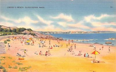 Cressy's Beach Gloucester, Massachusetts Postcard