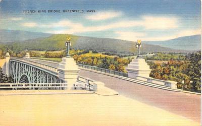 French King Bridge Greenfield, Massachusetts Postcard