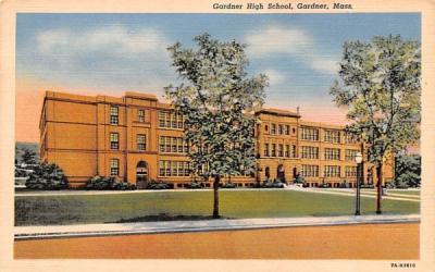 Gardner High School Massachusetts Postcard