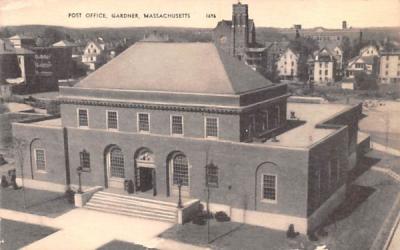 Post Office Gardner, Massachusetts Postcard