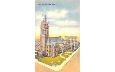 City Hall Holyoke, Massachusetts Postcard