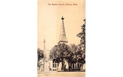 The Baptist Church Hudson, Massachusetts Postcard