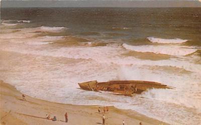 Beach Wreckage Hyannis Port, Massachusetts Postcard