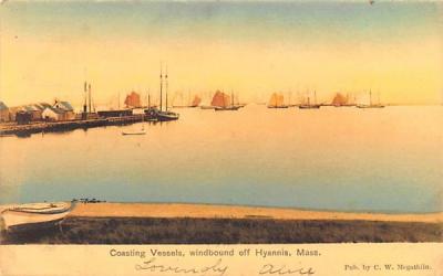 Coasting Vessels Hyannis, Massachusetts Postcard