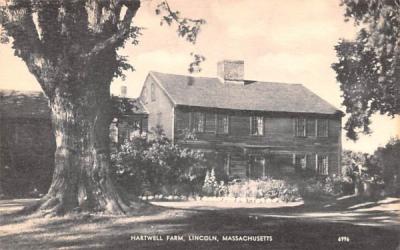 Hartwell FarmLincoln, Massachusetts Postcard