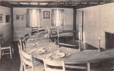 Moon Table at Hartwell FarmLincoln, Massachusetts Postcard