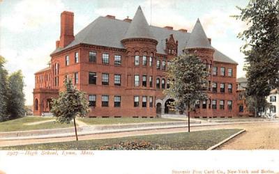 High SchoolLynn, Massachusetts Postcard