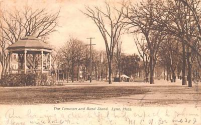 The Common & Band StandLynn, Massachusetts Postcard