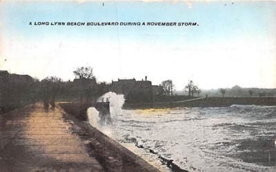 Long Lynn Beach Boulevard Massachusetts Postcard