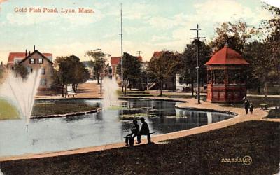 Gold Fish Pond Lynn, Massachusetts Postcard