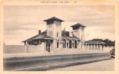 State Bath House Lynn, Massachusetts Postcard