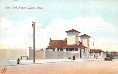 New Bath House Lynn, Massachusetts Postcard