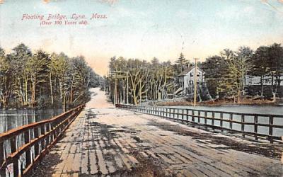 Floating Bridge Lynn, Massachusetts Postcard