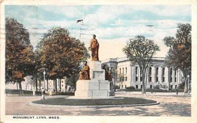 Monument Lynn, Massachusetts Postcard