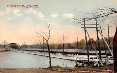 Floating Bridge Lynn, Massachusetts Postcard