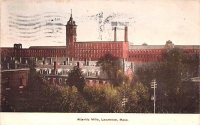 Atlantic Mills Lawrence, Massachusetts Postcard