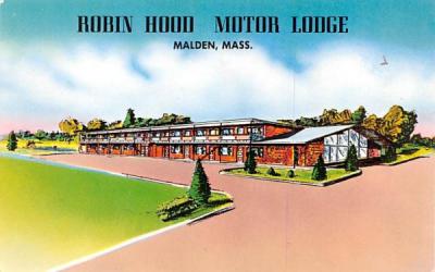 Robin Hood Motor LodgeMalden, Massachusetts Postcard