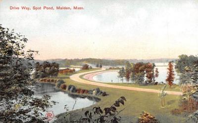 Drive WayMalden, Massachusetts Postcard