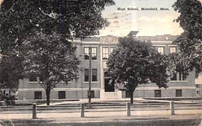 High SchoolMansfield, Massachusetts Postcard