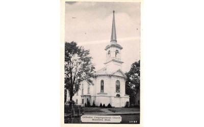 Orthodox Congregational ChurchMansfield, Massachusetts Postcard