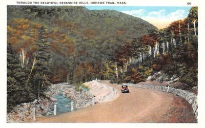 Through the Beautiful Berkshire Hills Mohawk Trail, Massachusetts Postcard