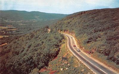 Looking from the Western Summit Mohawk Trail, Massachusetts Postcard