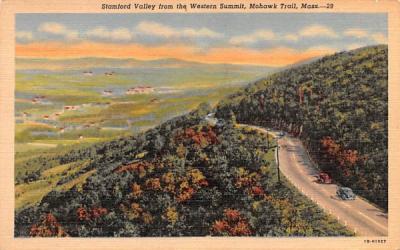 Stamford Valley from the Western Summit Mohawk Trail, Massachusetts Postcard