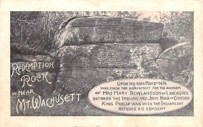 Redemption Rock Mount Wachusett, Massachusetts Postcard