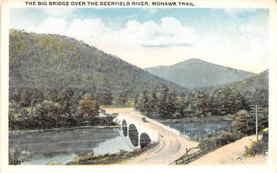 The Big Bridge  Mohawk Trail, Massachusetts Postcard