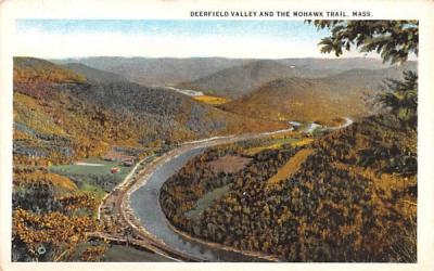 Deerfield Valley  Mohawk Trail, Massachusetts Postcard