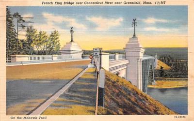 French King Bridge Mohawk Trail, Massachusetts Postcard