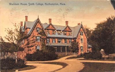 Washburn House Northampton, Massachusetts Postcard