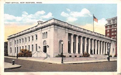 Post Office  New Bedford, Massachusetts Postcard