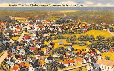 Looking West Provincetown, Massachusetts Postcard