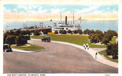 The Boat Landing Plymouth, Massachusetts Postcard