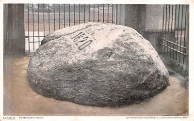 Plymouth Rock Massachusetts Postcard