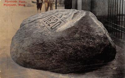 Plymouth Rock Massachusetts Postcard