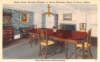 Dining Room Salem, Massachusetts Postcard