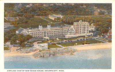 Airplane View of New Ocean House Swampscott, Massachusetts Postcard