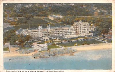 Airplane View of New Ocean House Swampscott, Massachusetts Postcard