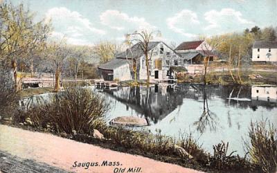 Old Mill Saugus, Massachusetts Postcard