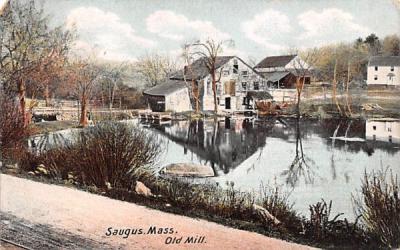 Old Mill Saugus, Massachusetts Postcard