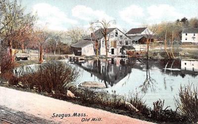 Old Mill Saugus, Massachusetts Postcard