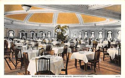 Main Dining Hall Swampscott, Massachusetts Postcard