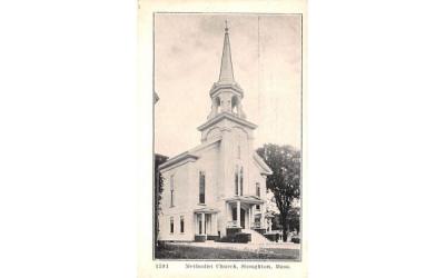 Methodist Church Stoughton, Massachusetts Postcard