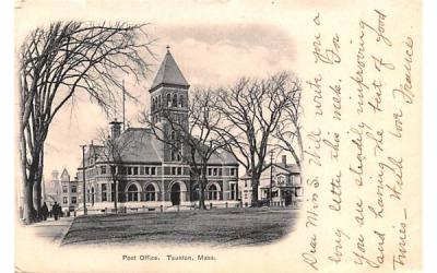 Post Office  Taunton, Massachusetts Postcard